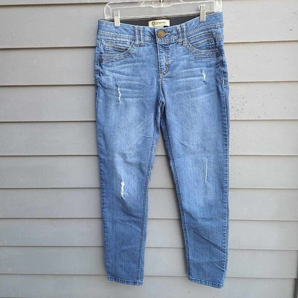 Democracy AB Technology Distressed Jeans size 6 - Picture 1 of 9